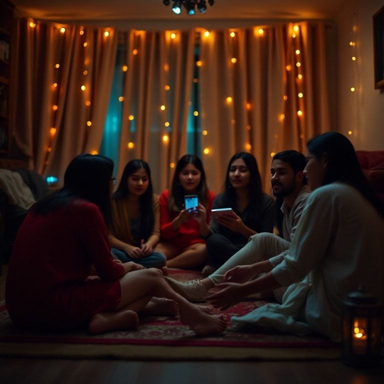 Friends laughing together